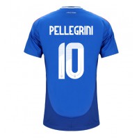 Maglia Calcio Italia Lorenzo Pellegrini #10 Prima Divisa Europei 2024 Manica Corta